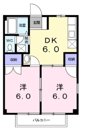 フレンドリーハイツの物件間取画像